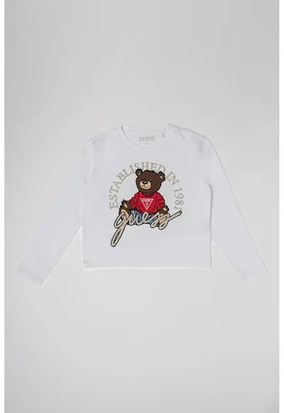 Bluza cu model grafic - Alb/Maro