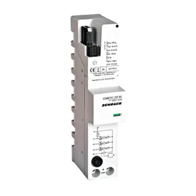 Surge arrester 3+1 TT,Cl.I+II,300V,7.5kA+RC + fuse