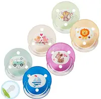 Suzete rotunde din silicon, marime universala, pentru sugari si copii mici, 0-24 luni, 26210, Baby Nova | 2 bucati