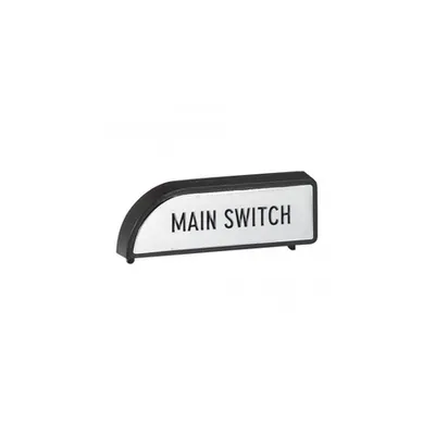 Duty label - pentru isolating switch padlockable Capac - marked ''Main switch''