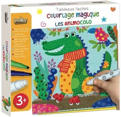 Carduri de colorat CreaLign - Animale, 6 buc