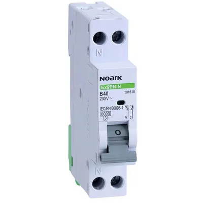 Siguranta automata Ex9PN-N 1P+N 16A curba B Noark 101606