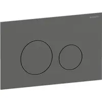 Clapeta actionare dubla rezervor wc, negru crom periat, Geberit Sigma40