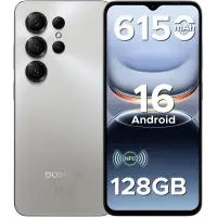Telefon Doogee Note 56X Pro, 4G, Octa-Core, 6.56 HD+ 90Hz, 4GB RAM, 128GB, NFC, 6150mAh, Android 16, Mist Gray