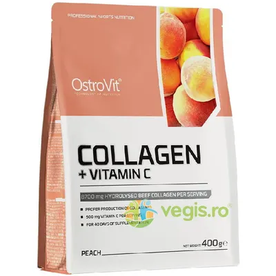 Colagen + Vitamina C Peach (Aroma de Piersica) 400g