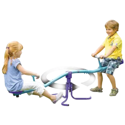 Balansoar metalic rotativ copii See Saw Plum