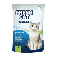 FRESH CAT, așternut igienic pisici, granule, silicat, neutralizare mirosuri, 3.8l