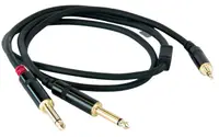 Cablu Master Audio - RCA381, 2x 6.3 mm/3.5 mm, 1 m, negru