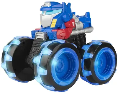 Jucărie electronică Tomy - Monster Treads, Optimus Prime, cu anvelope strălucitoare
