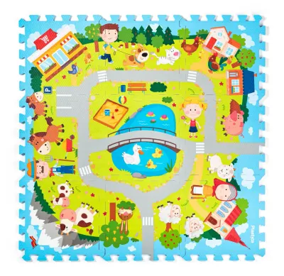 Covoraș-puzzle din spumă cu 9 piese