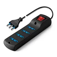 Priza multiplan2P+E-16A-(S17) BLACK 4x2P+E-16A-(P17)