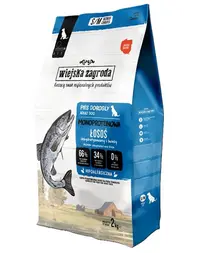 WIEJSKA ZAGRODA Hrană uscată monoproteică cu somon pentru câini S/M 2 kg