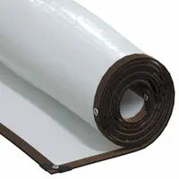 vidaXL Prelată transparentă cu inele de fixare, polietilenă, 3x3 m