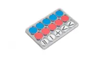 Set de 120 de jetoane magnetice colorate și cu simboluri matematice