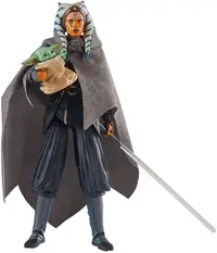 Figurina de actiune Hasbro Television: The Mandalorian - Ahsoka Tano & Grogu (Vintage Collection), 10 cm