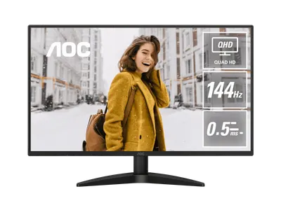 Monitor Gaming AOC Q27B36X, 27", 2560 x 1440 pixeli, Black, 3 ani Garantie