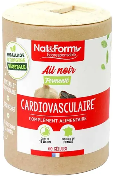 Usturoi negru bio, 60 capsule, Nat&Form