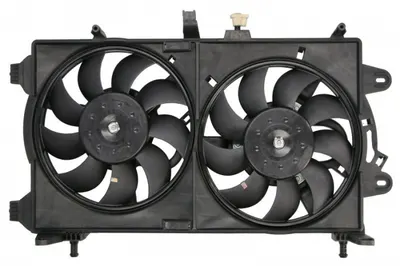 Ventilator radiator (cu carcasa) potrivit FIAT IDEA; LANCIA MUSA 1.3D 1.6D 10.04