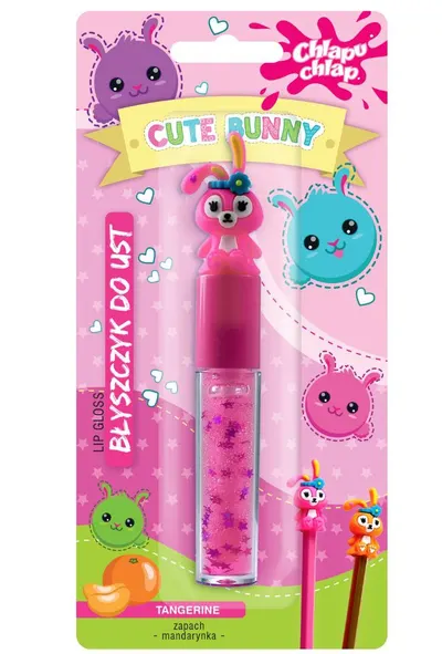 Gloss de buze Estetica Cute Bunny, mandarină, 7 ml