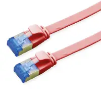 Cablu de retea RJ45 extra flat FTP cat.6A 2m Rosu, Value 21.99.2122