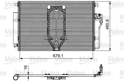 Condensator climatizare (cu uscator) potrivit MERCEDES SPRINTER 3,5-T (B906), SPRINTER 3,5-T (B907), SPRINTER 3,5-T (B907, B910), SPRINTER 3-T (B906), SPRINTER 3-T (B907) 1.8-Electric 06.06-12.23