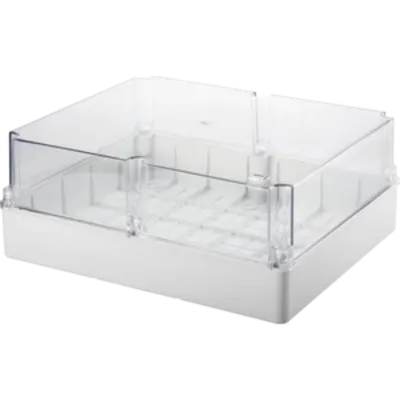 Doza aparenta adanca cu capac transparent - IP56 - dimensiuni interioare 460X380X180 - WITH SMOOTH WALLS