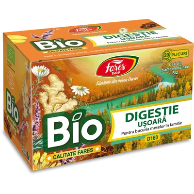 Ceai Digestie Usoara Bio, Fares | 20 plicuri