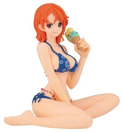 Statuetă Banpresto Animation: One Piece - Nami (Summer Style) (Glitter & Glamours), 11 cm