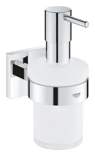 Dozator sapun lichid Grohe Start Cube 41098000, 160 ml, montare pe perete, fixare ascunsa, suport, Crom