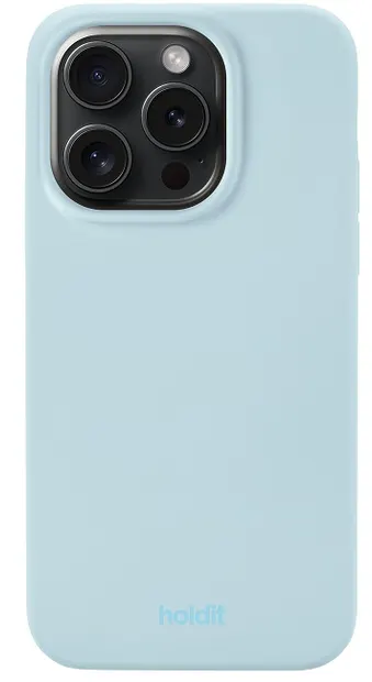 Husă Holdit - Silicone, iPhone 14 Pro, Mineral Blue
