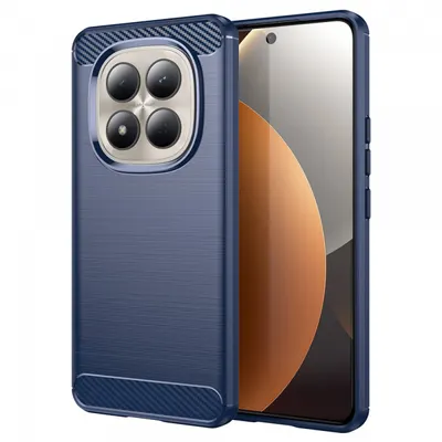 Husa pentru Xiaomi Redmi Note 15 Pro 4G, Techsuit, Carbon, Albastra