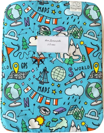 Dosar textil pentru manuale Anegami - Geografie