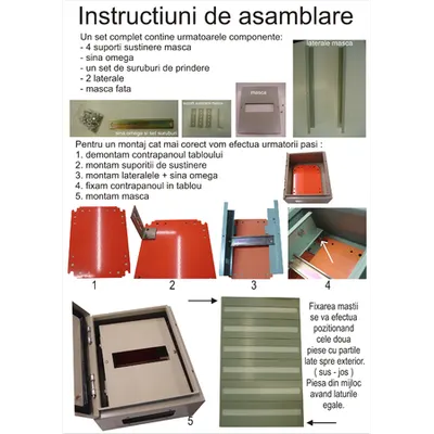 Kit masca + sina DIN 100x80x30cm-234 module