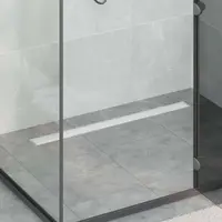 vidaXL 2 în 1 Drenaj pentru duș Argintiu 90 cm Oțel inoxidabil 304
