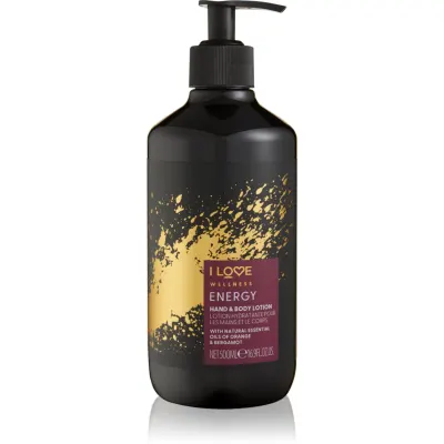 I Love Wellness Energy lapte hidratant pentru maini si corp 500 ml