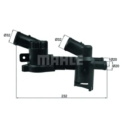 Termostat, lichid racire MAHLE TH 52