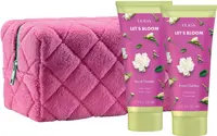 Pupa Let's Bloom Set Royal Garden - Gel de duș și Loțiune, 2 x 200 ml + Geantă de toaletă