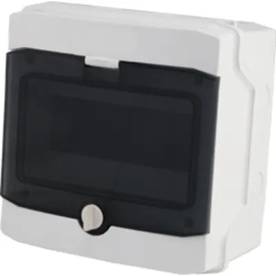 Dulap distrib. apl. IP65, 8UH pe 1 rand, cu usa transparenta