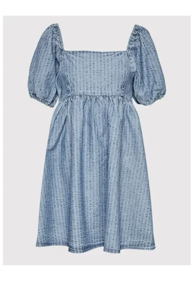 Rochie din denim dama - 300293379 - Bumbac - Albastru