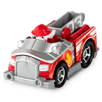 Vehicul Spin Master Paw Patrol - Mareșal cu mașina de pompieri, 1:55