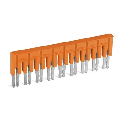 Jumper; insulated; 9-way; Nominal current 30 A; orange