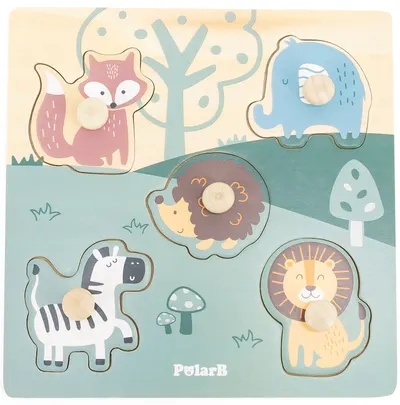 Puzzle plat Viga RolarB - Animale sălbatice