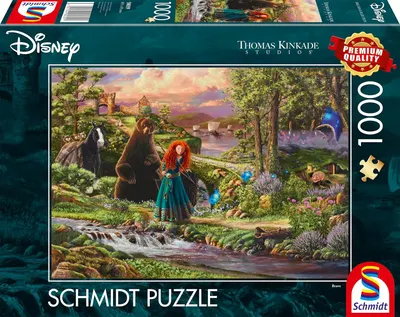 Puzzle Schmidt din 1000 piese - Merida, inimă curajoasă