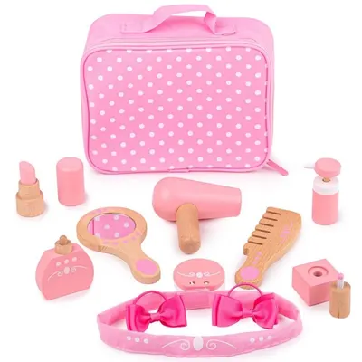 Set cosmetic din lemn, pentru copii, Bigjigs - In trusa