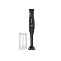 Mixer vertical nobeLTek, 350 W, 2 trepte de viteza, functie turbo, lama din inox, accesoriu pahar gradat 700 ml, zgomot redus, Negru