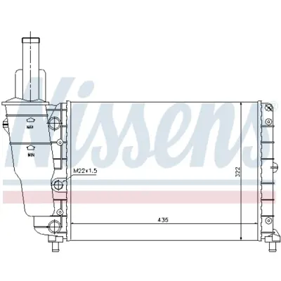 Radiator, racire motor NISSENS 61856
