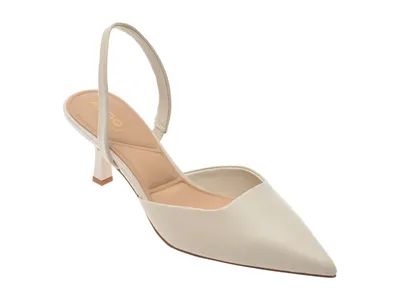 Pantofi eleganti ALDO albi, GAVEDESSI 115, din piele naturala