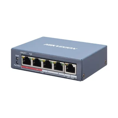 Switch Hikvision DS-3E1105P-EI, 4-port, PoE