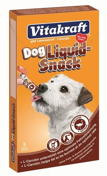 Vitakraft Snacks Caine Liquid Strut/L-Carnitina 5x20 g