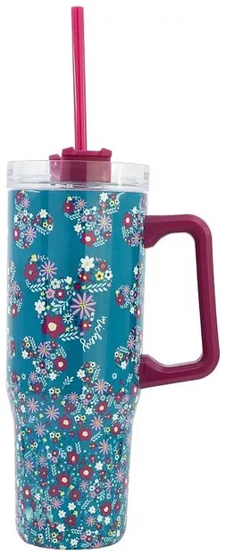 Cană termos cu un pai Stor Mickey Mouse - Chill, 940 ml